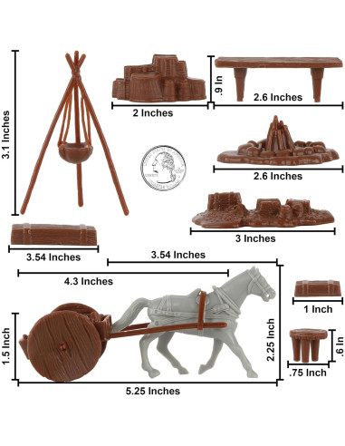 Conjunto de Campamento Guerra Revolucionaria BMC 23pc
