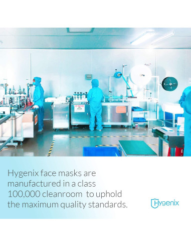 Mascarillas Desechables Hygenix Nivel 3 - 50 Pcs Filtración 98%