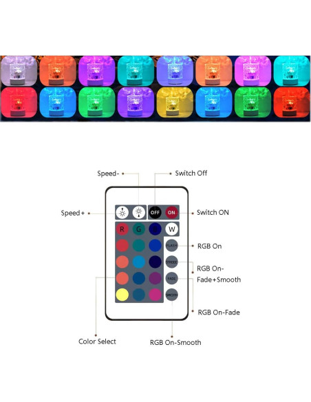 Lámpara Proyectora RGB JININQ 16 Colores 2400mAh Lámpara Proyectora RGB JININQ 16 Colores 2400mAh