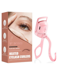 Rizador de Pestañas Calentado F BOMB Rosa L - 24H Duración