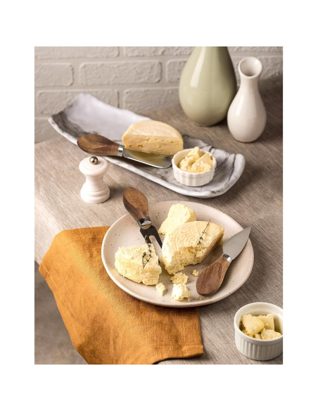 Set de 6 Cuchillos para Queso Esie Houzie - Acero Inoxidable y Madera Set de 6 Cuchillos para Queso Esie Houzie - Acero Inoxidable y Madera