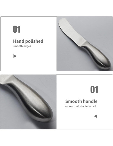 Cuchillos para Untar Mantequilla y Queso Hetenoyo 2 Piezas