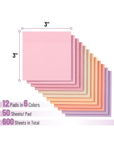 Notas Adhesivas Coloridas Mr. Pen 7.62x7.62cm 600 Hojas 2