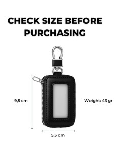 Funda Universal para Llave de Auto AC4 - Cuero Duradera 10x6cm 2