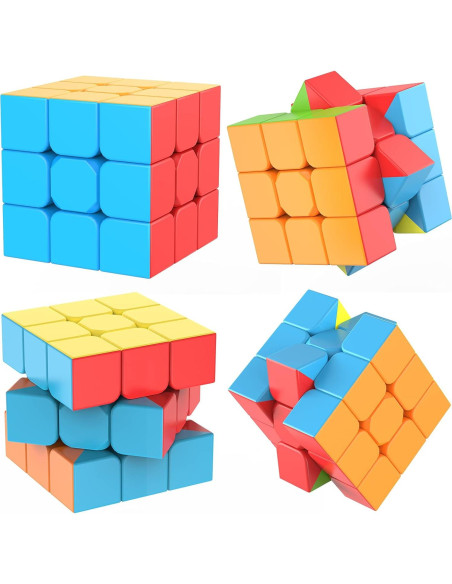 Cubo de Velocidad 3x3 Nabreeli con Soporte y Tutorial - Juguete Educativo Cubo de Velocidad 3x3 Nabreeli con Soporte y Tutorial - Juguete Educativo