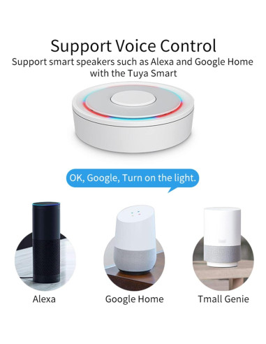 Hub Zigbee SENCKIT: Puente Inteligente para Automatización 50m