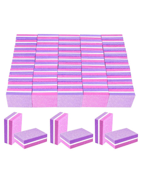 50 Esponjas Pulidoras de Uñas TKYZMS 100/180 Grit Rosa-Púrpura 50 Esponjas Pulidoras de Uñas TKYZMS 100/180 Grit Rosa-Púrpura