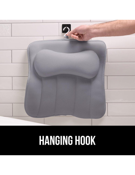 Almohada de Baño Gorilla Grip Gris con Ventosas y Soporte Ergonomico Almohada de Baño Gorilla Grip Gris con Ventosas y Soporte Ergonomico
