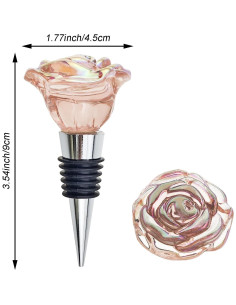 2 Tapones de Vino Rosado Arvintas - Corchos Reutilizables 2