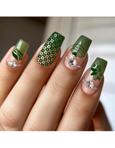 Placas de Estampado de Uñas PH PandaHall 3pcs 12x6 cm