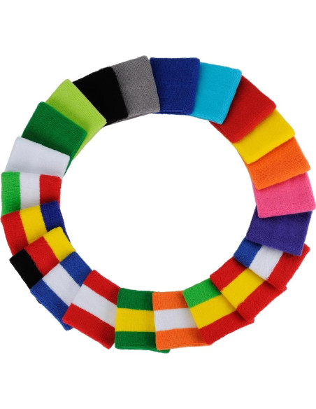 Muñequera de Sudor ONUPGO para Deportes - 1 Par Verde/Blanco Muñequera de Sudor ONUPGO para Deportes - 1 Par Verde/Blanco
