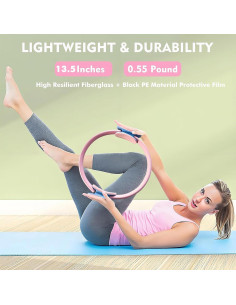 Kit de Pilates EnigmaYiMe 9 Piezas con Anillo y Pesas Ajustables 2