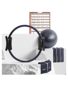 Kit de Pilates PhysKcal 4 en 1 con Anillo, Bola y Bandas