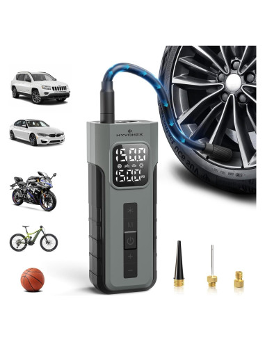 Compresor de Aire Portátil HYVOHEX 150 PSI con Manómetro Digital