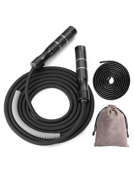 Cuerda de Salto con Peso Gemscream 0.45 kg Ajustable 3.05 m Cuerda de Salto con Peso Gemscream 0.45 kg Ajustable 3.05 m