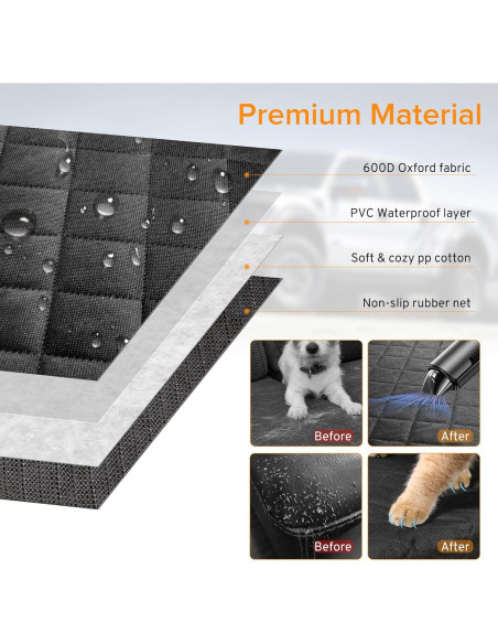 Funda de Asiento para Perro TAUYANG para Hyundai Palisade Funda de Asiento para Perro TAUYANG para Hyundai Palisade