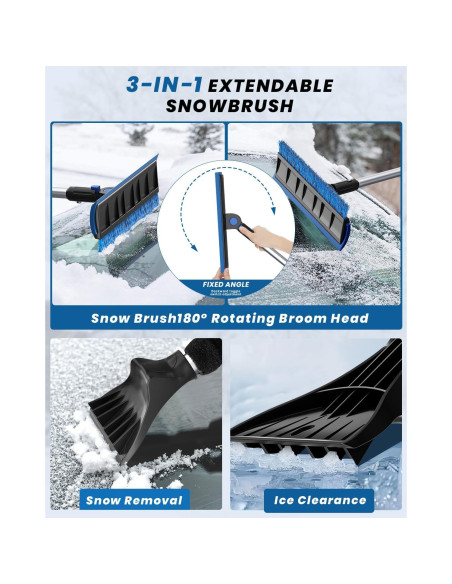 Raspador de Hielo Extra Largo helloleiboo 141.5 cm Azul Raspador de Hielo Extra Largo helloleiboo 141.5 cm Azul