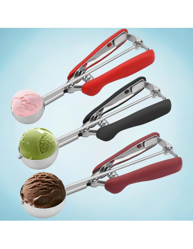Juego de cucharas para galletas Jetonn 3 tamaños acero inoxidable