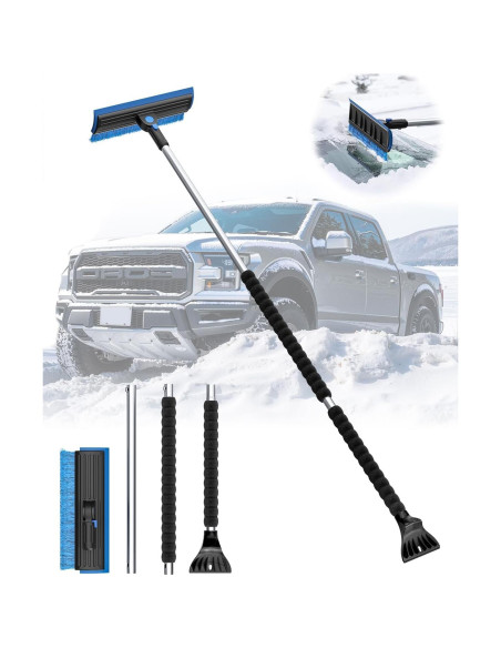 Raspador de Hielo Extra Largo helloleiboo 141.5 cm Azul Raspador de Hielo Extra Largo helloleiboo 141.5 cm Azul