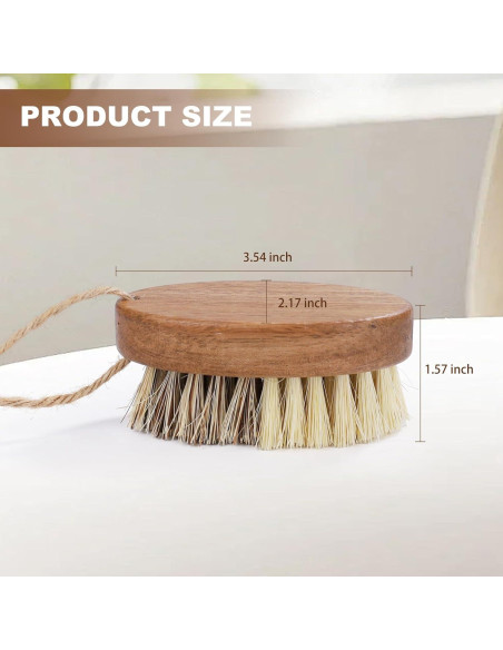 Cepillo de Verduras DEBETOOL con Cuerda - Madera Compostable Cepillo de Verduras DEBETOOL con Cuerda - Madera Compostable