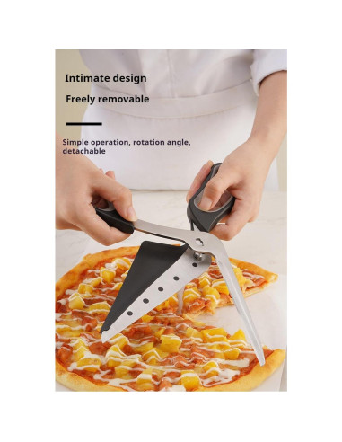 Cortador y Servidor de Pizza XingCRYao, Acero Inoxidable, 15.24 cm