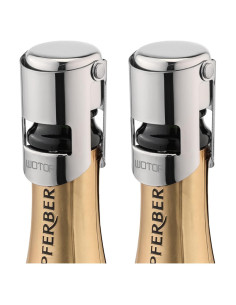 Tapones de Champagne WOTOR Acero Inoxidable 2 Piezas A Prueba de Fugas