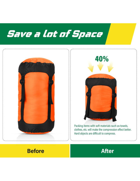 5 Sacos de Compresión Impermeables GliCraft 20L para Mochilas 5 Sacos de Compresión Impermeables GliCraft 20L para Mochilas