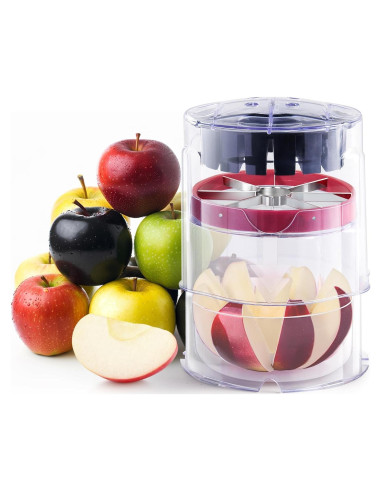 Cortador de Manzanas OOKUU de Acero Inoxidable 8 Rebanadas
