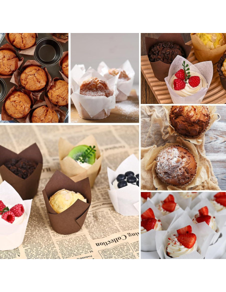 Forros de Cupcake Tulipán Vacnkoy 200 Unidades Biodegradables Forros de Cupcake Tulipán Vacnkoy 200 Unidades Biodegradables