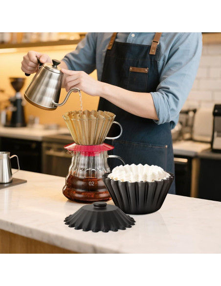 Soporte para Filtros de Café CAFEMASY - Organizador 100 Filtros Soporte para Filtros de Café CAFEMASY - Organizador 100 Filtros
