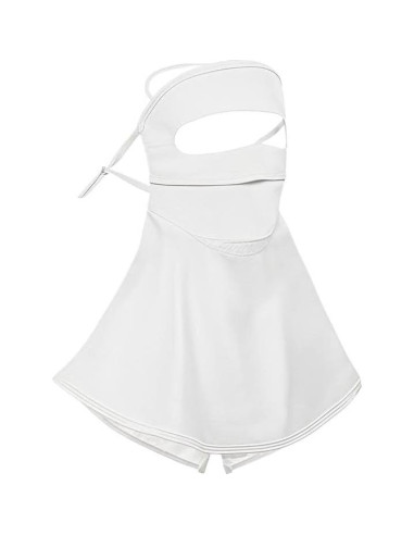 Máscara Facial UV Protección Solar UPF 50+ Gris Claro