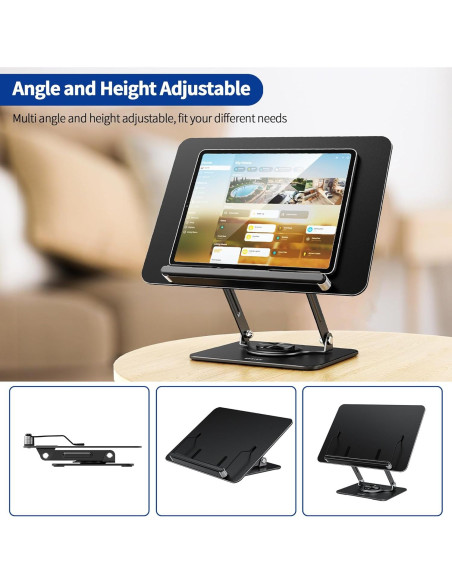 Soporte de Libros Ajustable BESIGN BS02 Ergonómico Negro Soporte de Libros Ajustable BESIGN BS02 Ergonómico Negro
