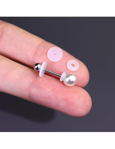 Tapones de Silicona Melimarry 9mm Transparentes para Pendientes