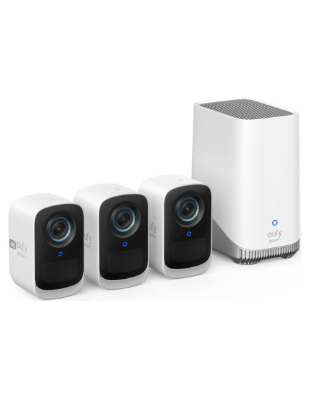 Cámara de Seguridad Inalámbrica eufy S300 4K - Paquete de 3 Cámara de Seguridad Inalámbrica eufy S300 4K - Paquete de 3