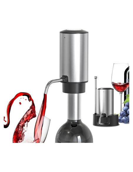 Decantador de Vino Eléctrico Aisining con Aerador y USB-C Decantador de Vino Eléctrico Aisining con Aerador y USB-C