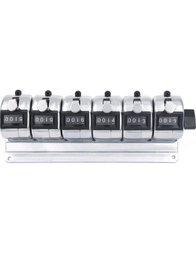 Contador de Tally Mecánico GOGO 6 Unidades Acero Inoxidable
