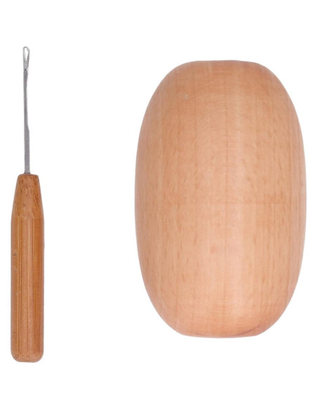Huevo de Remendar de Madera TOPINCN 6x3.7cm para Costura Huevo de Remendar de Madera TOPINCN 6x3.7cm para Costura