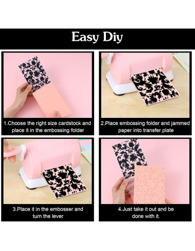 20 Carpetas de Relieve Plástico HekouJiub 15x10.5 cm Vintage