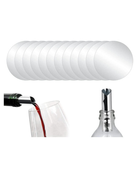 Disco Vertedor de Vino 20 Piezas Sin Goteo 7.6 cm Disco Vertedor de Vino 20 Piezas Sin Goteo 7.6 cm