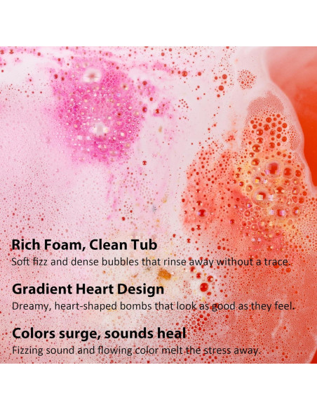 Juego de Bombas de Baño Corazón Agudan - 9 Aromas Naturales Juego de Bombas de Baño Corazón Agudan - 9 Aromas Naturales