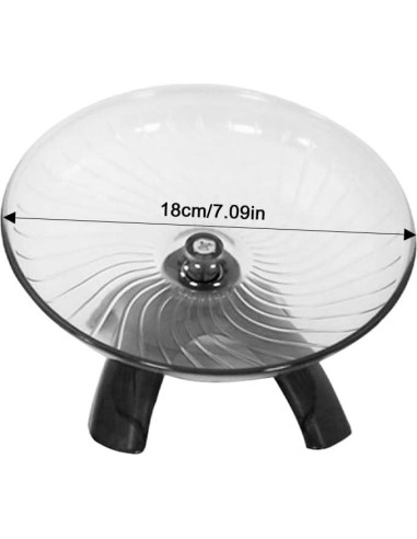 Rueda de Hámster Kakalote 18cm Gris - Juguete Silencioso