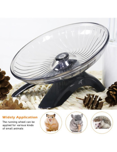 Rueda de Hámster Kakalote 18cm Gris - Juguete Silencioso