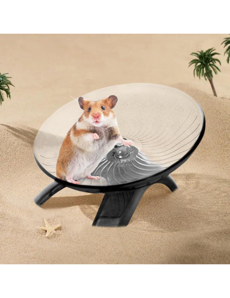 Rueda de Hámster Kakalote 18cm Gris - Juguete Silencioso Rueda de Hámster Kakalote 18cm Gris - Juguete Silencioso