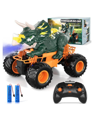 Coche de Control Remoto Dinosaurio Triceratops Bennol 25.4cm