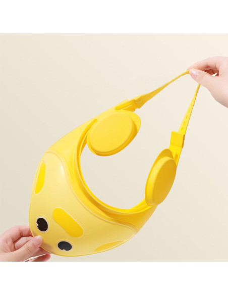 Gorro de Ducha Impermeable para Bebé Ajustable Amarillo Gorro de Ducha Impermeable para Bebé Ajustable Amarillo