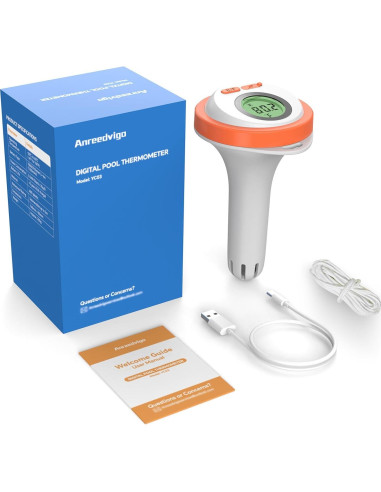 Termómetro Digital Flotante Anreedvigo LCD-PT-O para Piscina