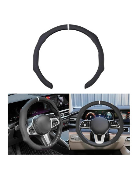 Funda de Volante de Coche Osilly 38.1 cm Cuero Antideslizante Funda de Volante de Coche Osilly 38.1 cm Cuero Antideslizante
