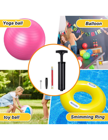 Bomba de Pelota Manual Jerify 20 Kits Inflador Deportivo Bomba de Pelota Manual Jerify 20 Kits Inflador Deportivo