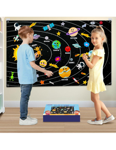 Juego Educativo Sistema Solar para Niños 3-12 años 63 Piezas