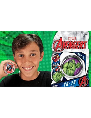 Yo-Yo Antiestrés JA-RU Marvel Spiderman y Hulk - 2 Unidades
